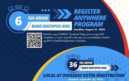 caloocan comelec online registration|Comelec's Register Anywhere Program until Aug. 31 only.